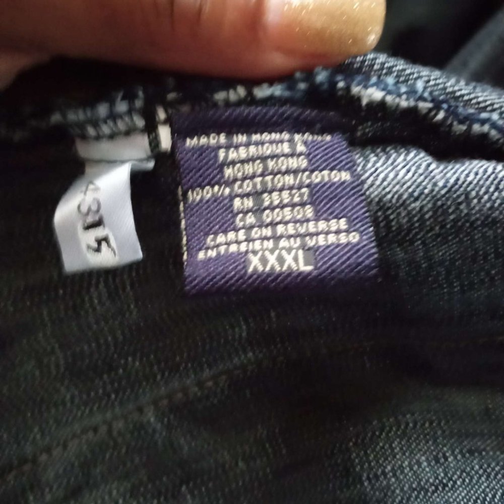 Men Marithe Francois Girbaud XXXL Iced Washed Heavy Blue Jean Jacket - Picture 7 of 8